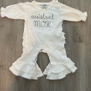 Baby Girl Ruffle One Piece Assistant Maid of Honor